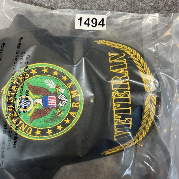 United States Army Hat Cap Strap Back Mens Scrambled Eggs Veteran Military - Picture 12 of 12